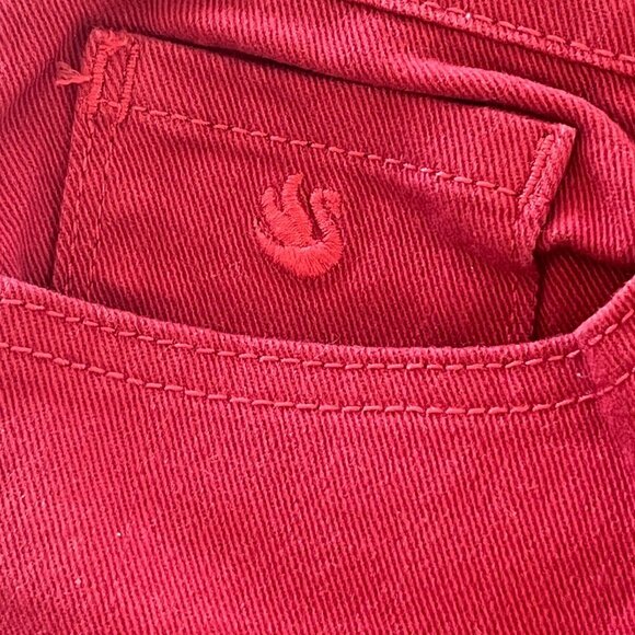 Gloria Vanderbilt Jeans Womens 8 Red Amanda Stretch Classic Rise Tapered Leg - Picture 6 of 14